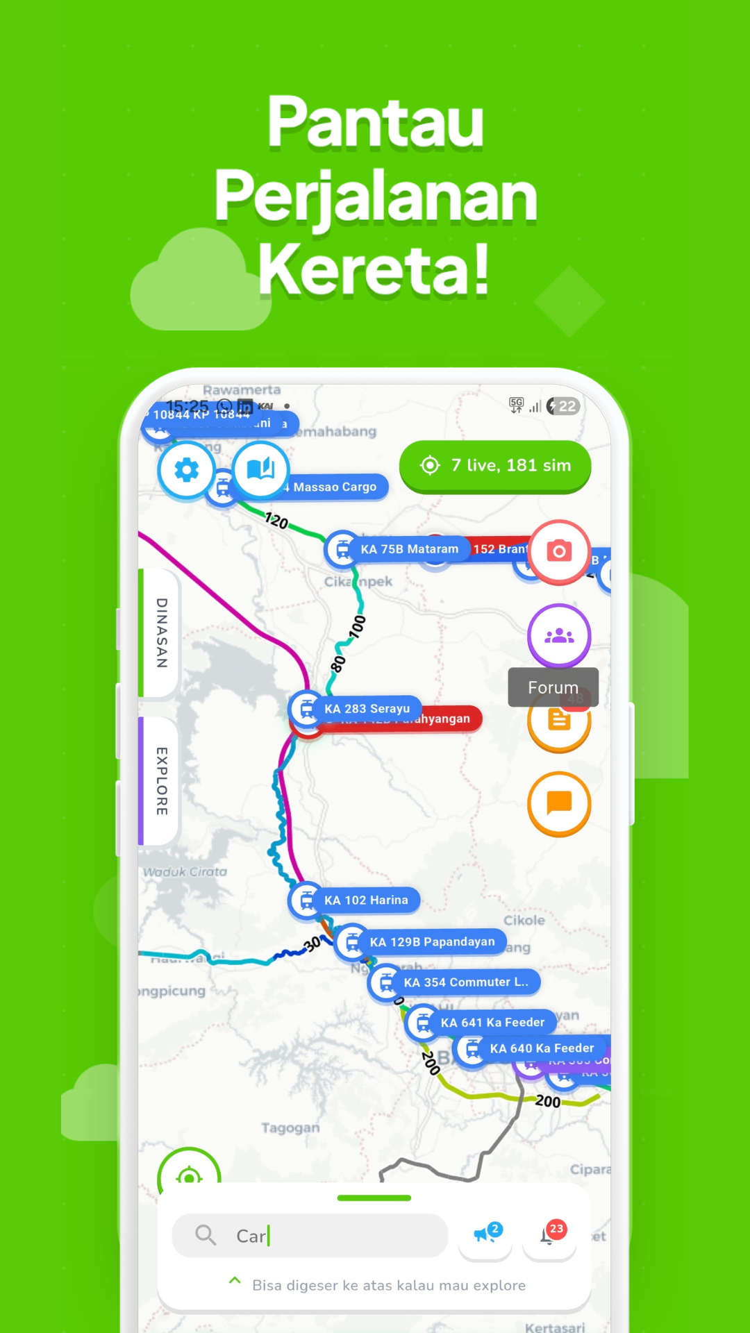 Pantau Perjalanan Kereta